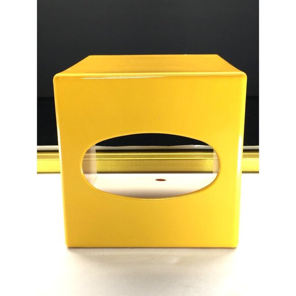 Acrylic Tissue Box Cover Square Yellow Minimalist Design Made In Japan - Picture 7 of 12